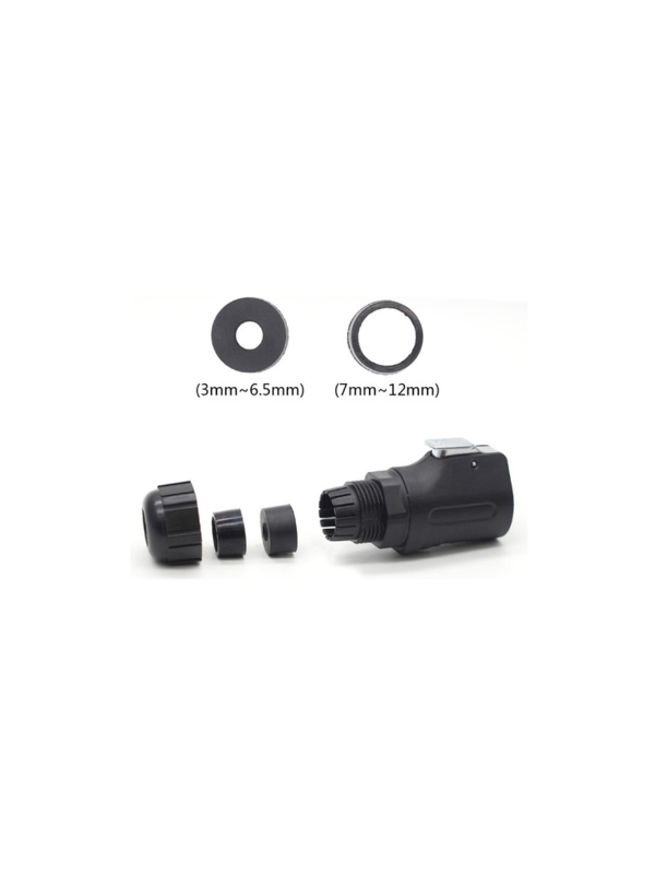 Conector 12 Pinos À Prova D'água Capa Impermeável Ip67 Xhe20