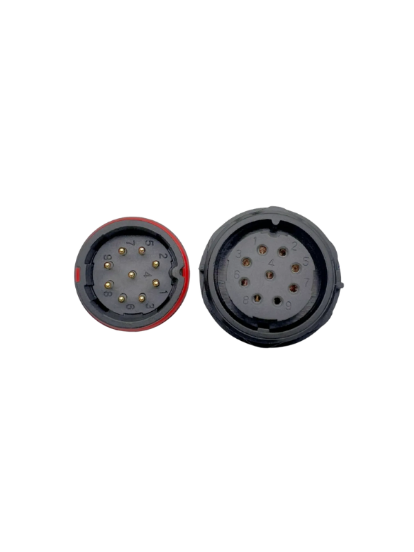 Conector 9 Vias A Prova D´água Ip68 Sd28 Maquina Agrícola 9p