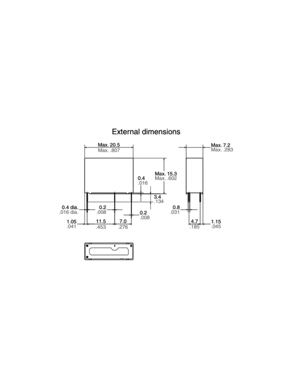 2x Relé Panasonic Ldp105 5v Aldp105 Ar Condicionados Samsung