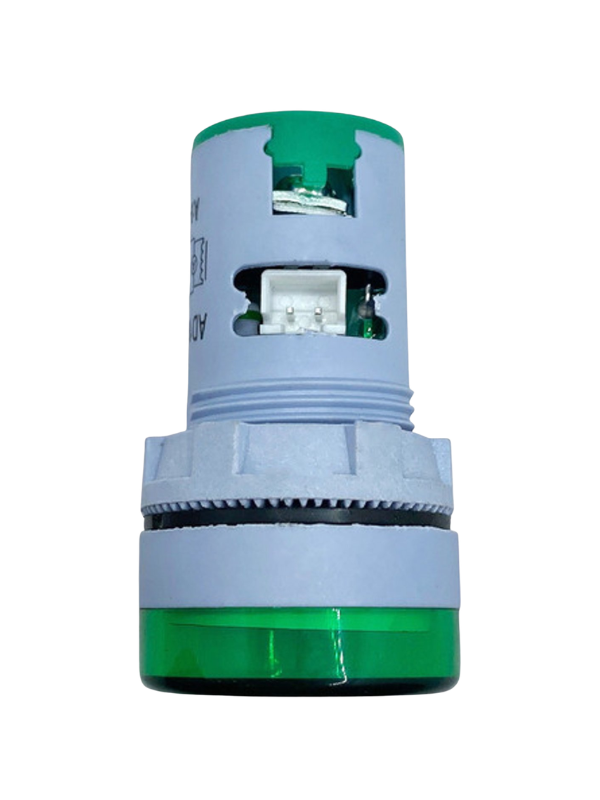 Voltímetro E Amperímetro AD16-22VAM - 22mm VERDE