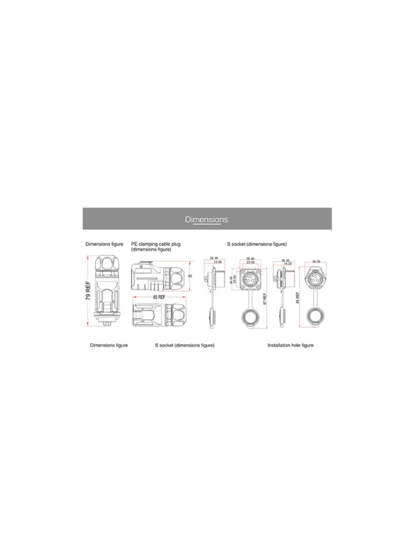 Conector 12 Pinos À Prova D'água Capa Impermeável Ip67 Xhe20