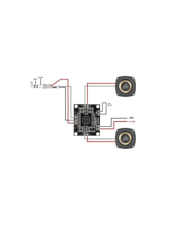 Pam8610 Placa Amplificador Digital Com 2 Canais De 2 X 15 W