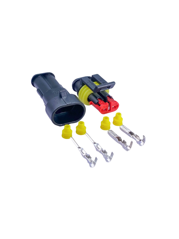 10x Conector Automotivo 2 Vias Superseal Selado Impermeável