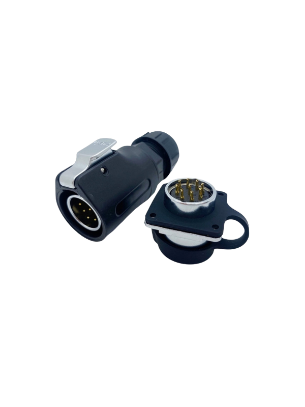 Conector 9 Pinos Prova D'agua Industrial Xhe20 Engate Rápido