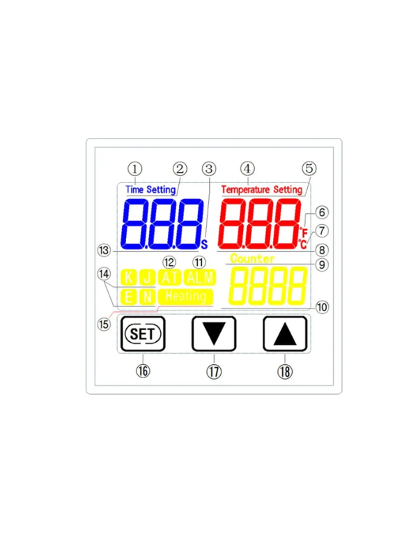 Temporizador E Temperatura Pid Ssr + Termopar K Cjd-9600t