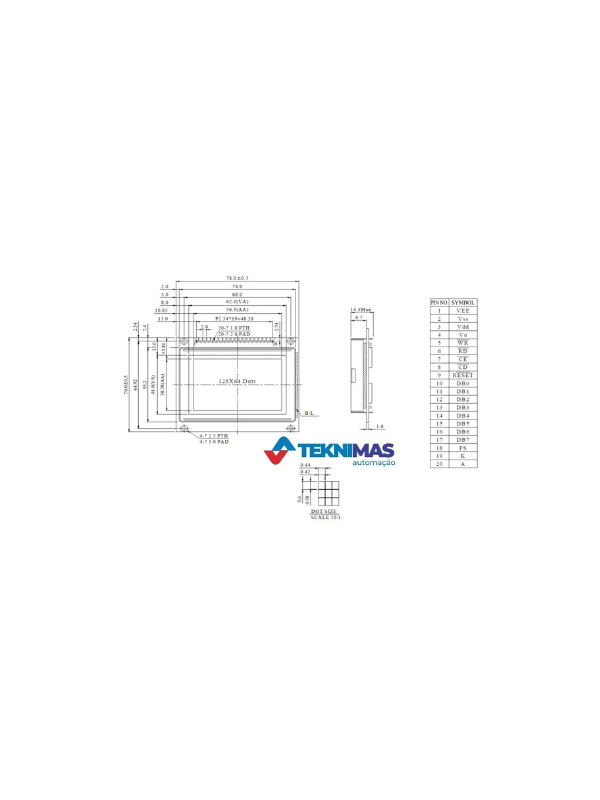Display Lcd Injetora Himaco Lhs Atis Lht Fcp 2001 Ag12864d