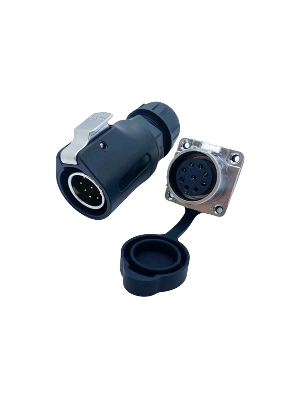 Conector 9 Pinos Prova D'agua Industrial Xhe20 Engate Rápido