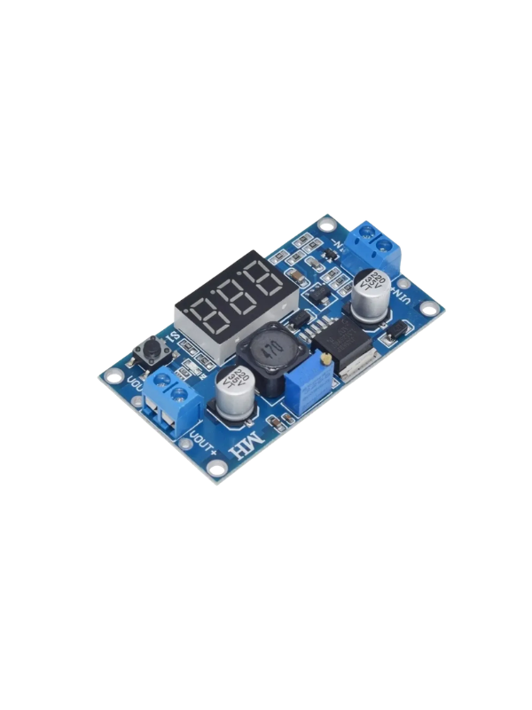 Fonte De Tensão Ajustável Lm2596s 3a Step Down Dc + Display