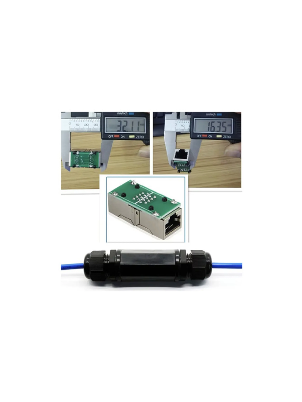 Conector Ethernet Rj45 Cabo De Rede Prova D'agua M22z Ip67