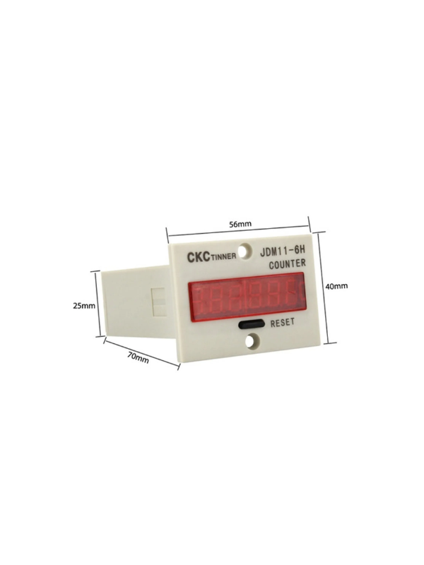 Contador De Pulso Digital Jdm11-6t Contagem C/ Tensão 12-24v