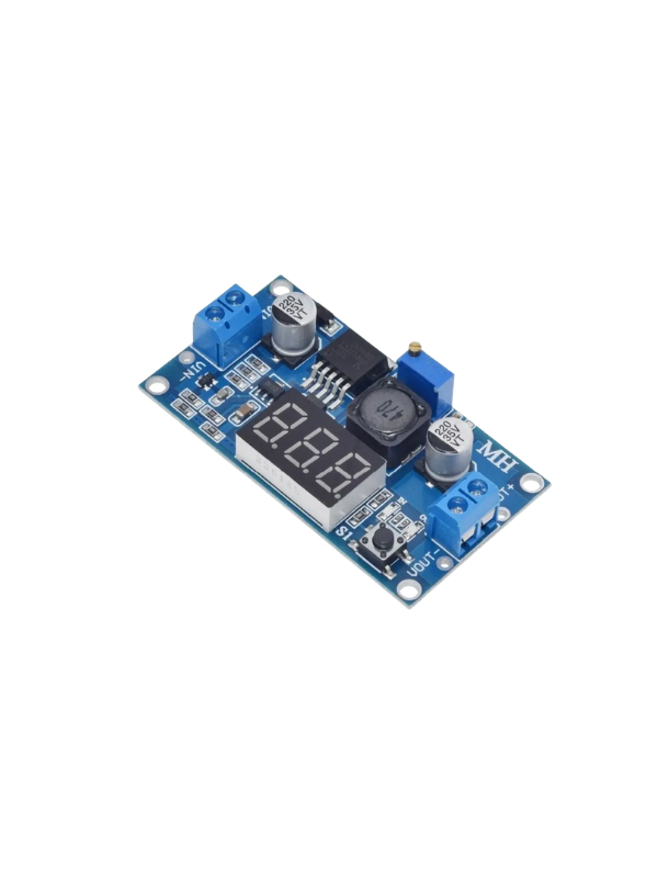 Fonte De Tensão Ajustável Lm2596s 3a Step Down Dc + Display