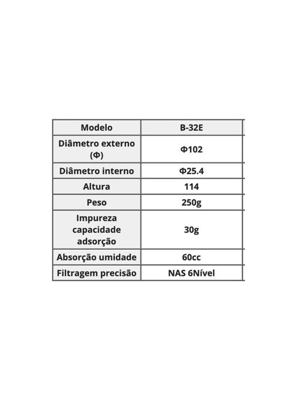 Filtro De Óleo B-32e Injetora Chinesa + Anel De Vedação B32e