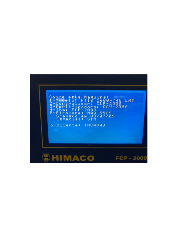 Display Ihm Injetora Himaco Atis Lht Rapid Fcp2006 Fcp2009
