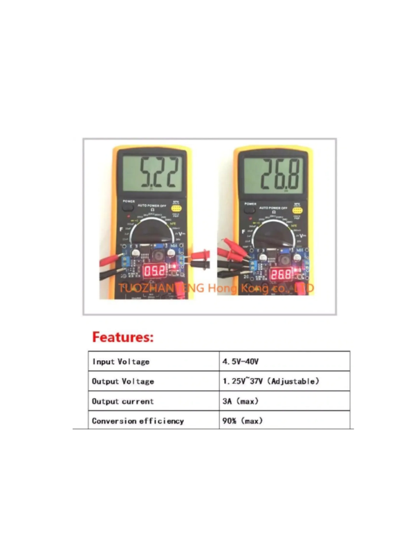 Fonte De Tensão Ajustável Lm2596s 3a Step Down Dc + Display