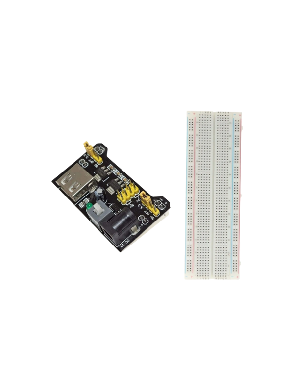 Protoboard + Fonte De Tensão 3,3v 5v Mb102 Mb-102 Proto 830