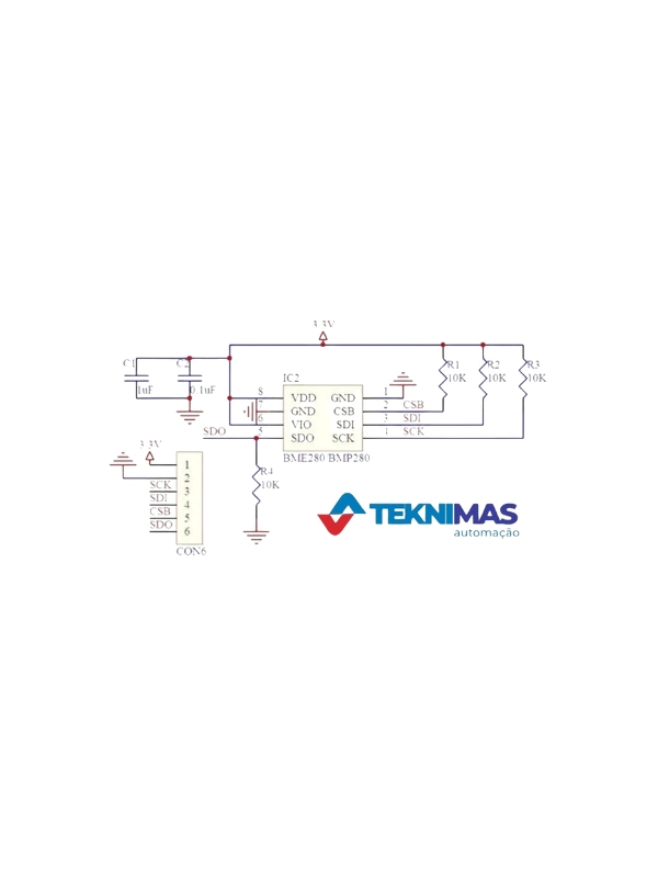 Sensor Leitor De Pressão Temperatura Bmp280 Barômetro Cortex