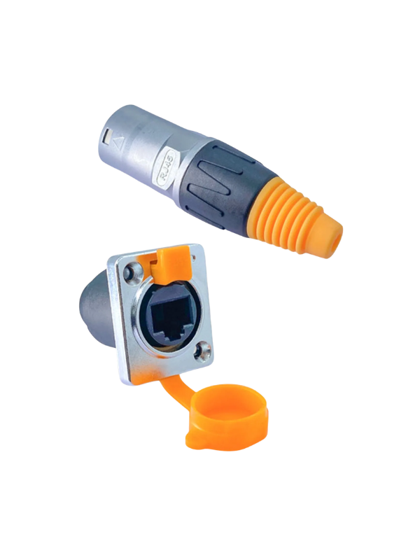 Conector Aviação P/ Cabo Ethernet Rj45 Cat5 8p8c Ip65 A1010