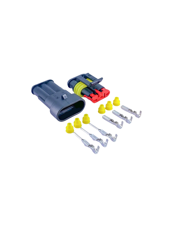 10x Conector Automotivo 3p 2821051 2820871 Superseal Ip67
