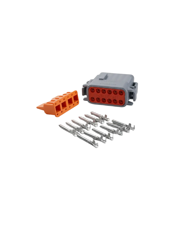 Conector Deutsch Dtm06-12sa 12 Vias Para Máquinas Agricolas