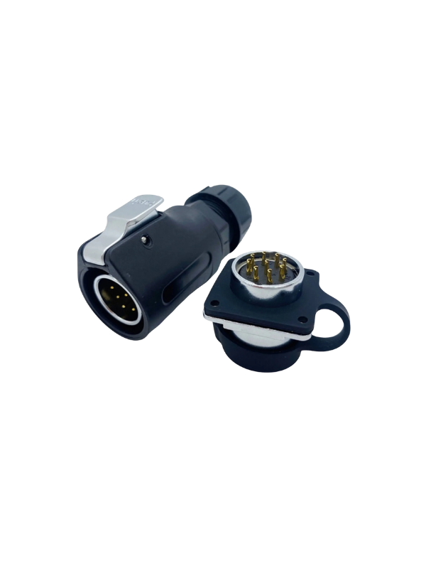 Conector 9 Pinos Prova D'agua Industrial Xhe20 Engate Rápido
