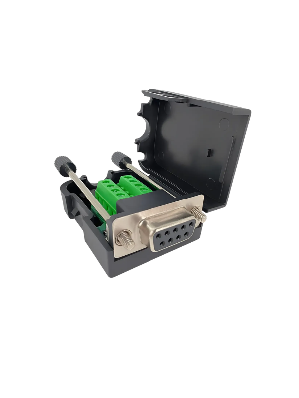 Conector Db9 Fêmea Com Borne P/ Cabo Serial Rs232 Clp / Ihm
