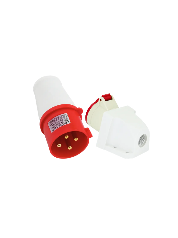 5x Plug Industrial 32a Zng024l Flecha 32a-6h 4pin 3p+t Ip44