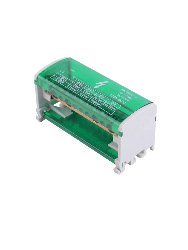 Bloco De Distribuição 125a 500v 4 Barramentos Com 15 Pinos