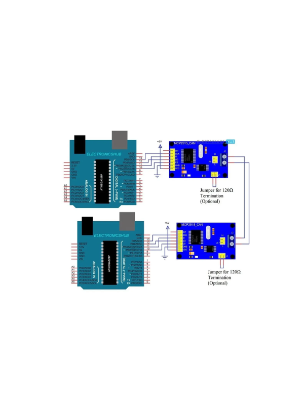 Módulo Mcp2515 Can Bus Tja1050 Harduinu Stm32 Pic Raspberry