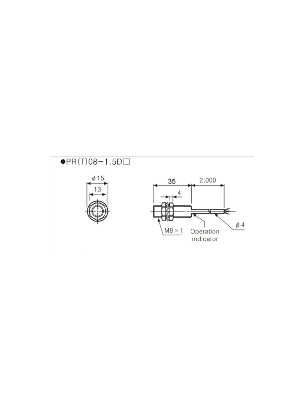 Sensor Indutivo Autonics PR08-1.5DP