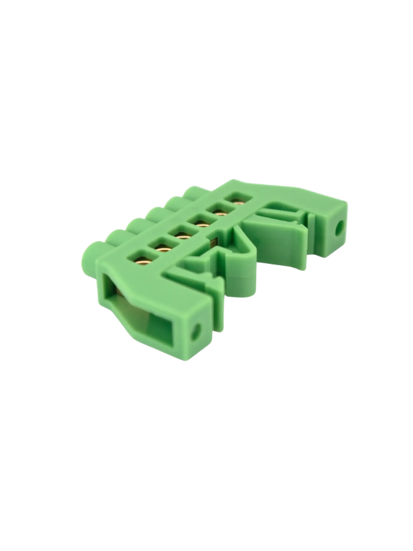2x Barramento Pente Terra Xp0609k-6p Base Verde 6 Módulos
