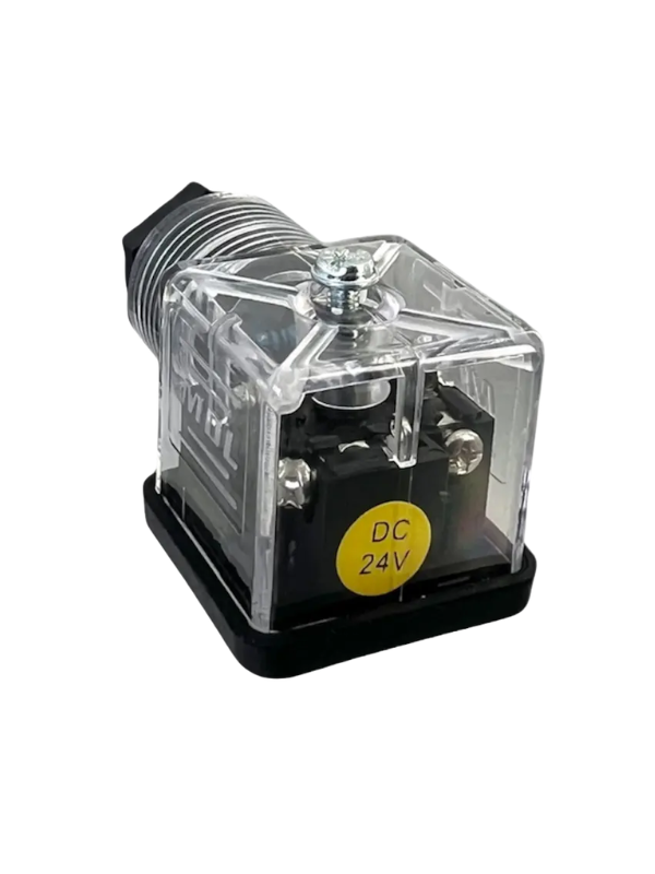 Conector De Bobina Solenoide Din 43650-a 24vdc Com Led