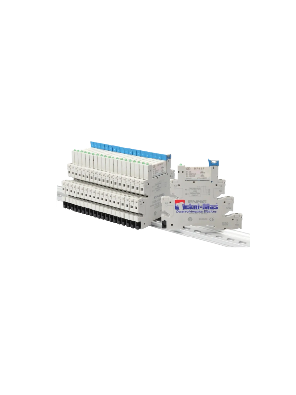 KIT 4x Acoplamento A Relé Slim Para Trilho Din - 24VDC 6A