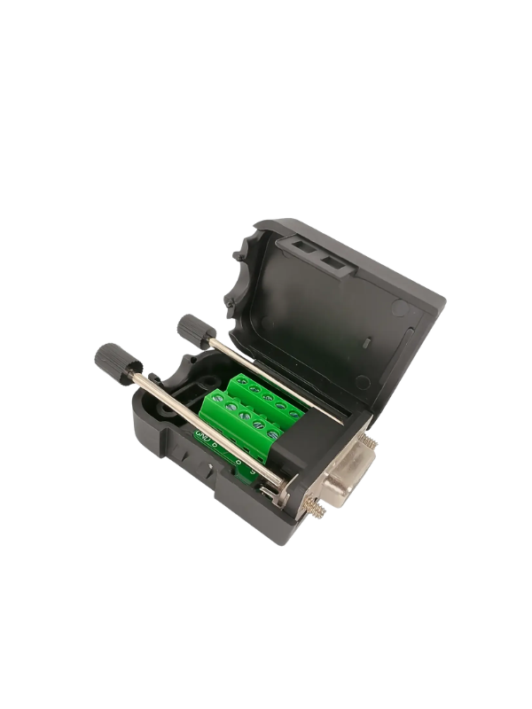 Conector Db9 Fêmea Com Borne P/ Cabo Serial Rs232 Clp / Ihm