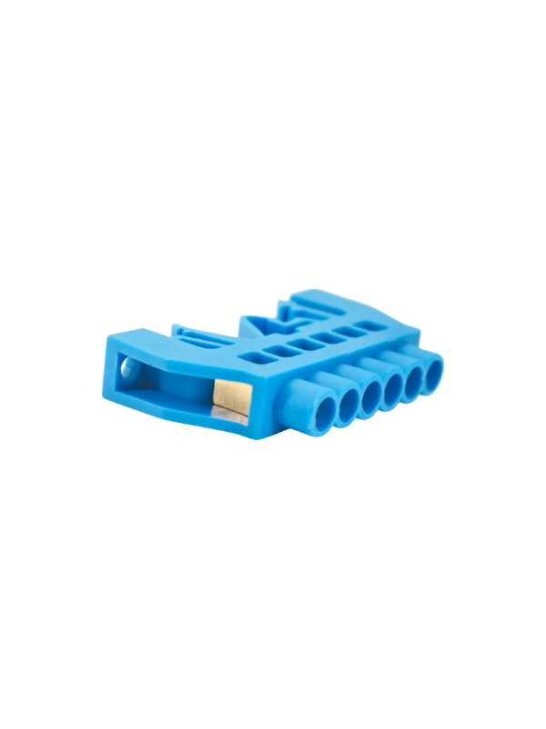 2x Bloco Terminais Xp0609k-6p Barramento Neutro 6 Furos Azul