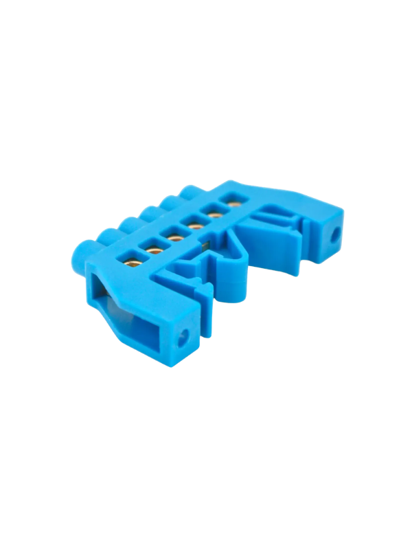 2x Bloco Terminais Xp0609k-6p Barramento Neutro 6 Furos Azul