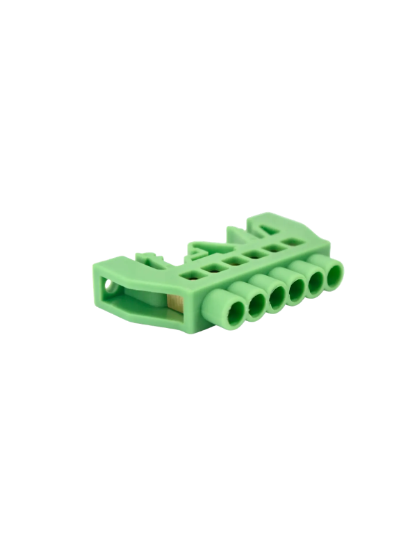 5x Barramento Pente Terra Xp0609k-6p Base Verde 6 Módulos