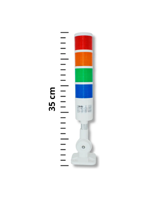 Torre Luminosa Led 220vac Com Alarme Sonoro 4 Cores Yh50-4a