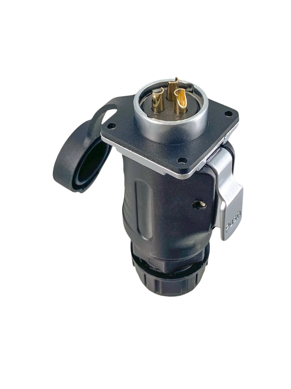 Conector 3 Pinos Prova D'agua Industrial Xhe20 Engate Rápido