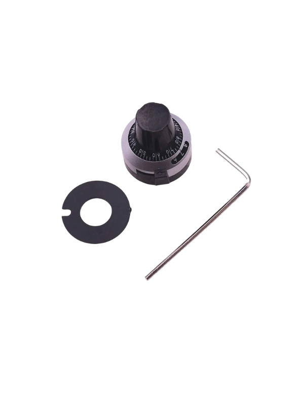 2 Peças Knob Dial Conta Voltas H506 P/pot. Multivoltas 3590s