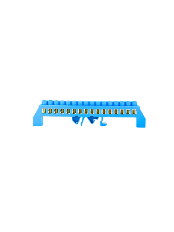 2x Bloco Terminais Xp8012k-16p Barramento Neutro 16p Azu