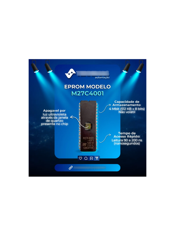 10x Eprom M27c4001-10 Memória M27c4001 Circuito Integrado