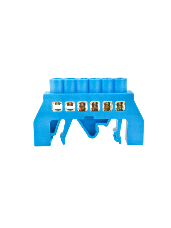 Barramento Pente Neutro Xp0609k-6p Base Azul 6 Furos