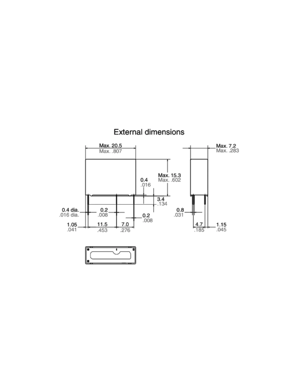 Relé ALDP105 - 5VDC 4 Pinos