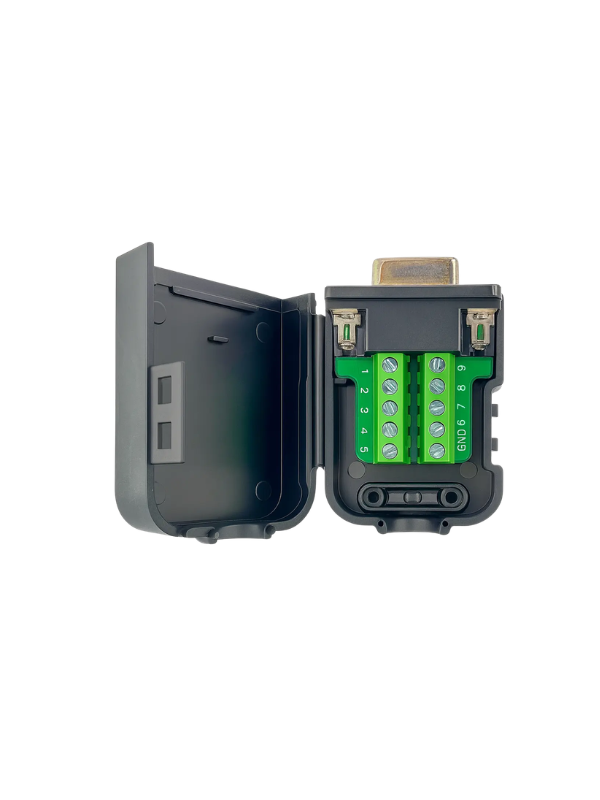 Conector Db9 Fêmea Com Borne P/ Cabo Serial Rs232 Clp / Ihm