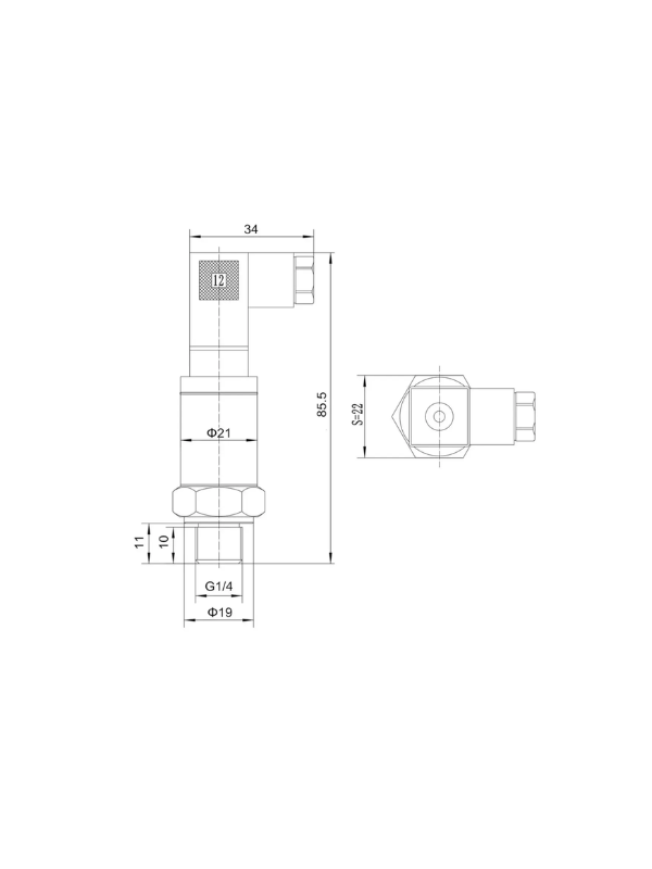 Transdutor De Pressão 250bar - 0 à 10V
