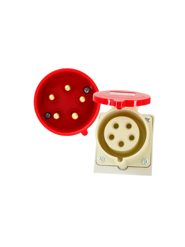 Kit Tomada Sobrepor Zng125 + Plug Industrial Zng025l 32a 5p