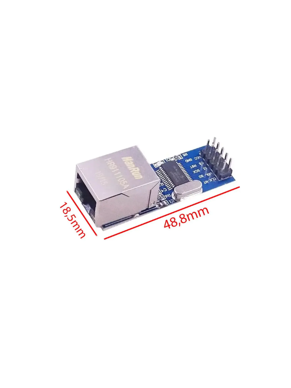 Mini Módulo De Rede Lan Ethernet Enc28j60 Arm Spi Pic Stm32