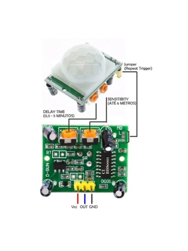 10x Sensor De Presença Infravermelho DYP-ME003 / HC-SR501