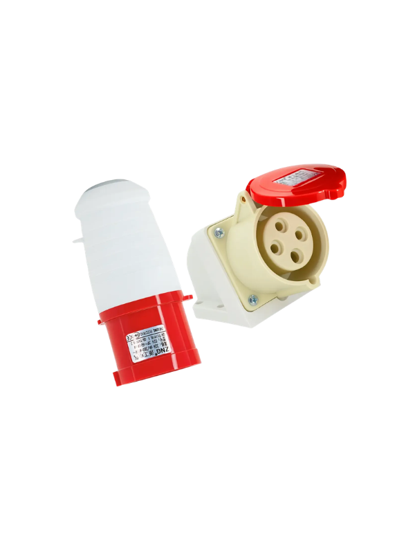 5x Plug Industrial 32a Zng024l Flecha 32a-6h 4pin 3p+t Ip44
