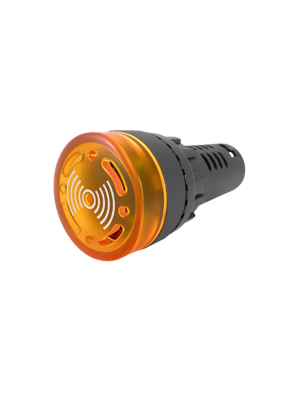Indicador Luminoso Com Buzzer 22mm 220VAC - AMARELO